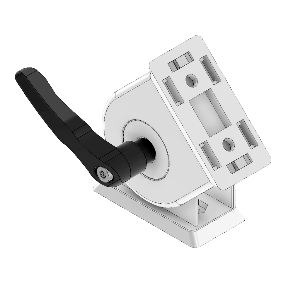 MODULAR SOLUTIONS PIVOT JOINT 45MM X 90MM PIVOT JOINT WITH LOCKING HANDLE